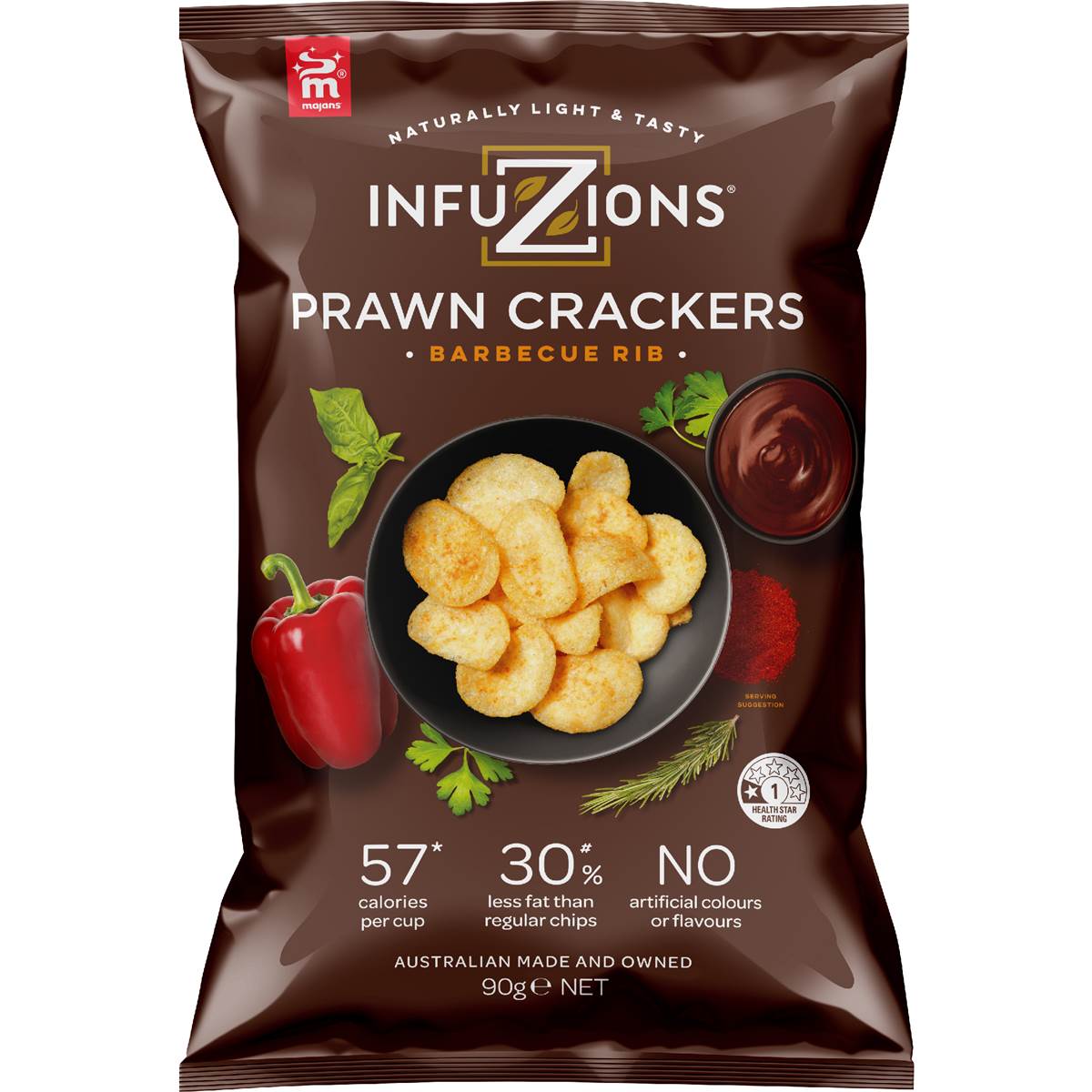 Infuzions Prawn Cracker Barbecue Rib 90g