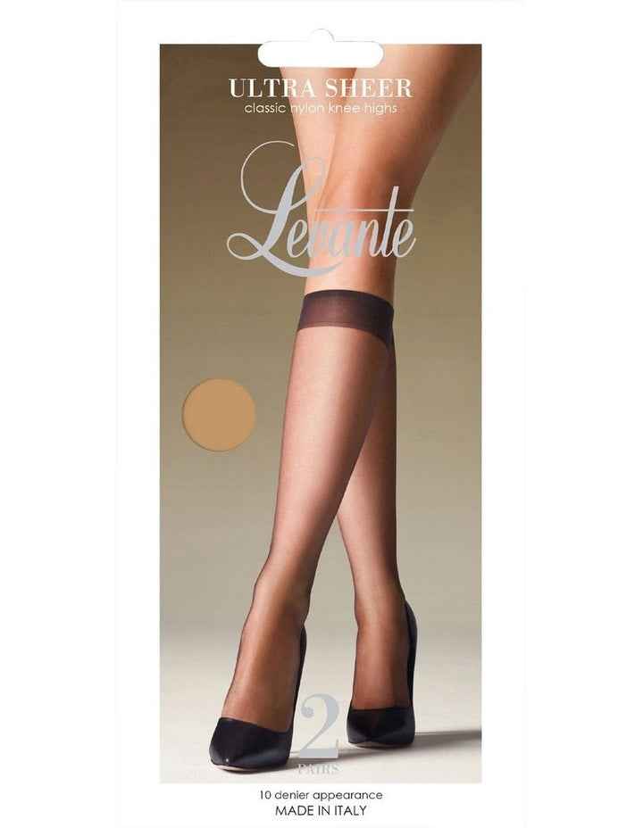 Ultra Sheer Knee High 2 Piece in Visone