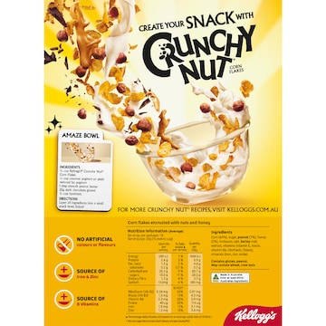 Kellogg's Crunchy Nut Corn Flakes Breakfast Cereal 640g