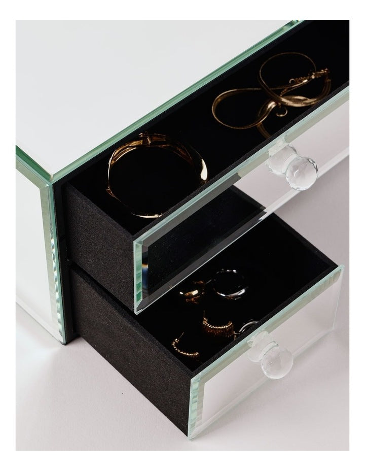 Mirror Jewellery Box in Clear