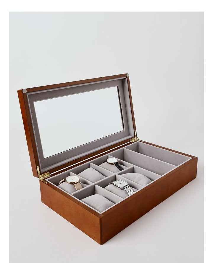 Wooden Watch Box Jewellery Box in Natural