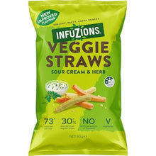 Infuzions Veggie Straws Sour Cream & Herb 90g