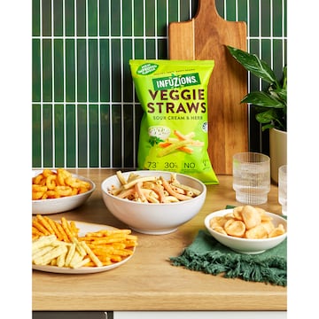 Infuzions Veggie Straws Sour Cream & Herb 90g