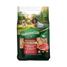 NATURE'S GIFT GRAIN FREE HOMESTYLE SHREDS WITH BEEF PEAS & CARROTS DOG FOOD 600G