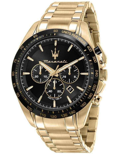 Traguardo Chronograph Watch 45mm in Gold