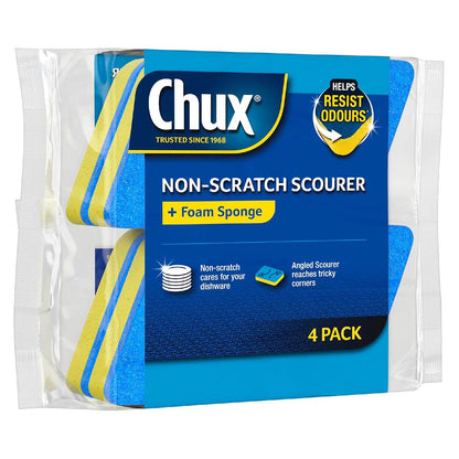 Chux Non Scratch Scourer Scrubs 4 Pack