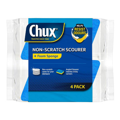 Chux Non Scratch Scourer Scrubs 4 Pack