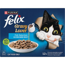 Felix Gravy Lover Fish Selection Wet Cat Food 85g x 12 pack