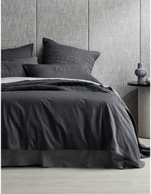 REILLY DOUBLE BEDCOVER IN CARBON