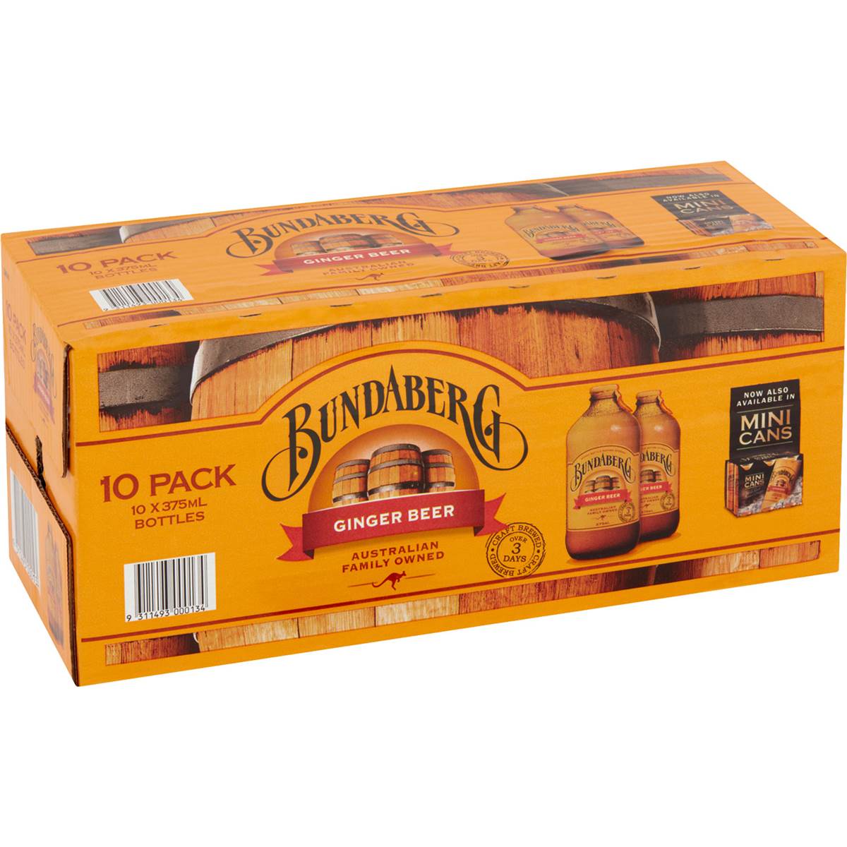 Bundaberg Ginger Beer 375ml x10 Pack