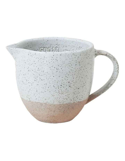 Natural Home Measuring Jug in White
