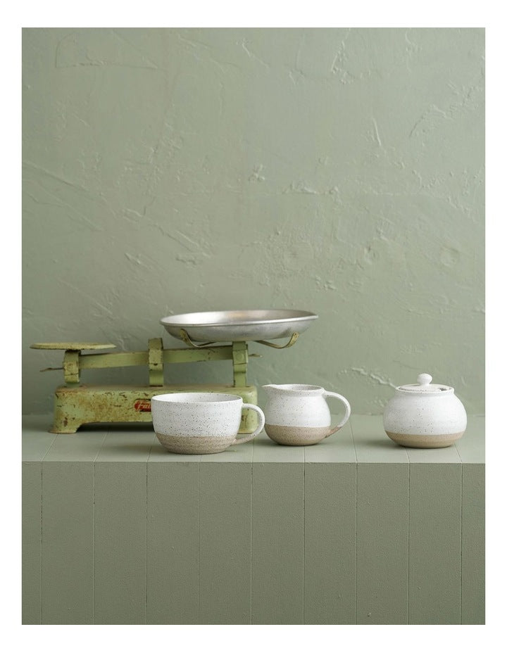 Natural Home Measuring Jug in White