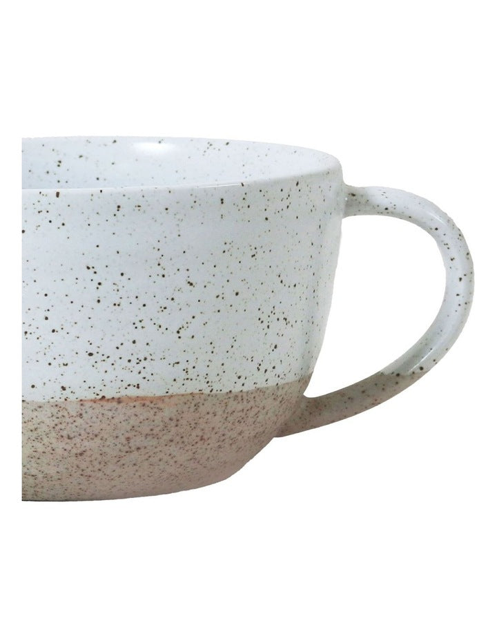 Natural Home Large Soup Mug in White
