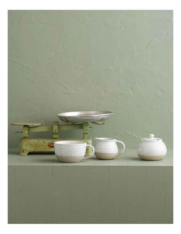 Natural Home Large Soup Mug in White