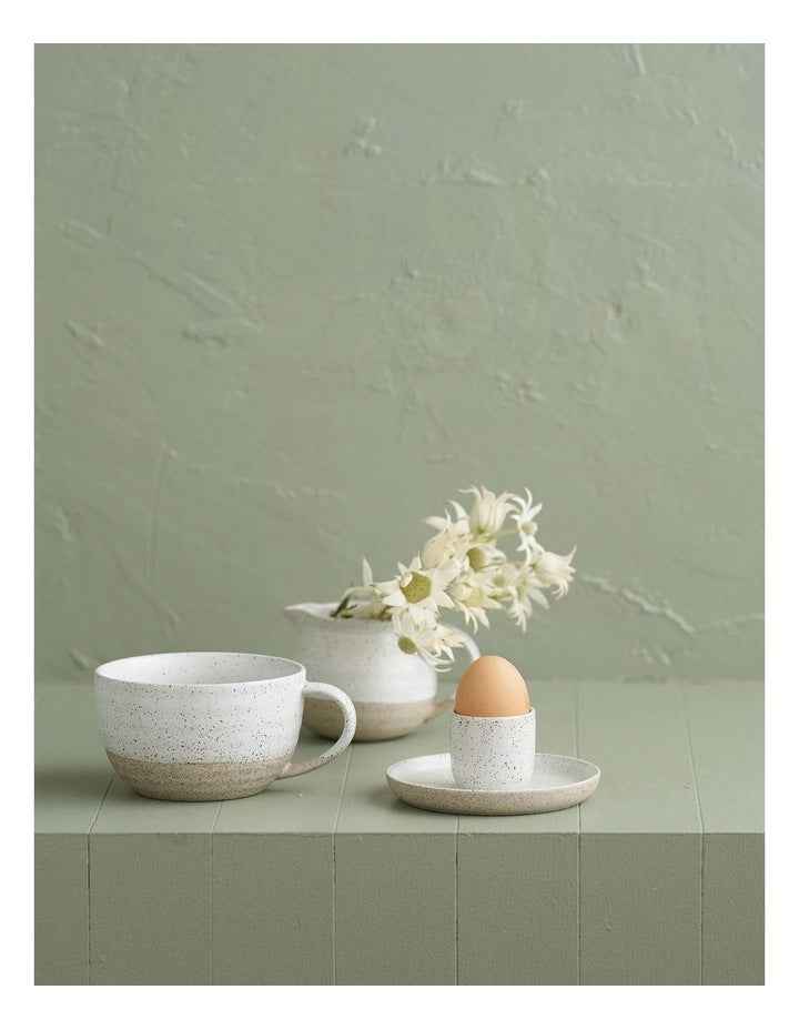 Natural Home Large Soup Mug in White