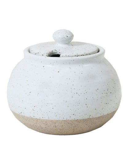 Natural Home Sugar Bowl in White