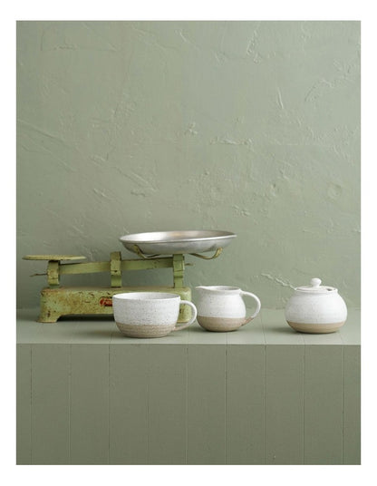 Natural Home Sugar Bowl in White