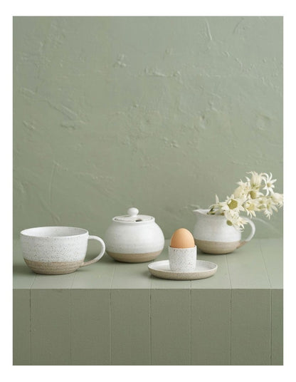 Natural Home Sugar Bowl in White