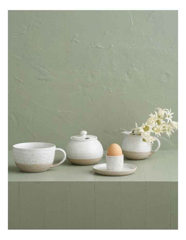 Natural Home Pancake Bowl in White