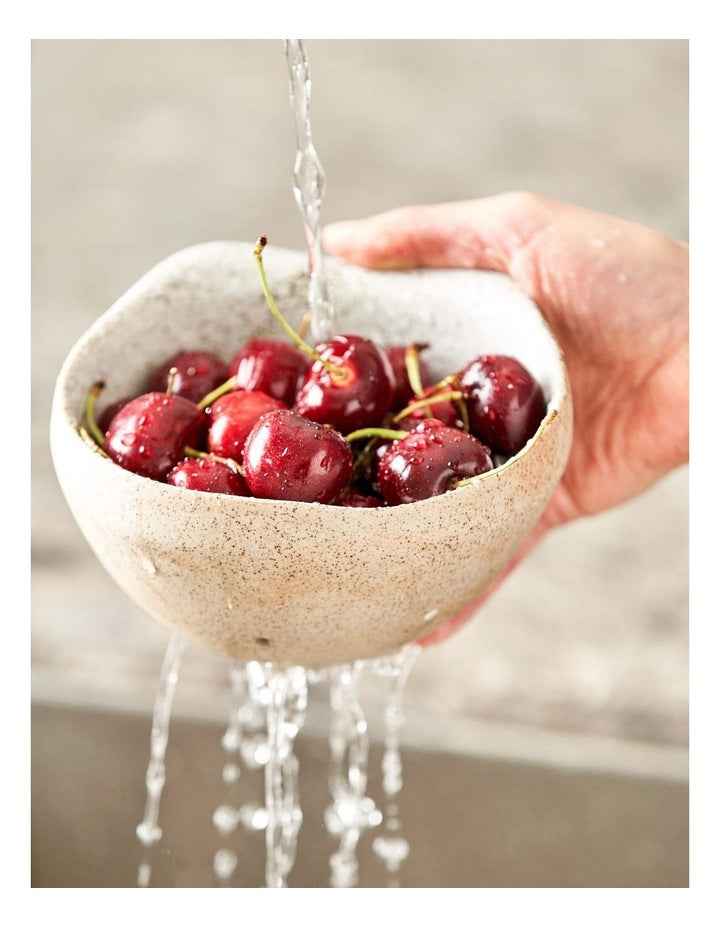 Natural Home Berry Washer in White Speckle