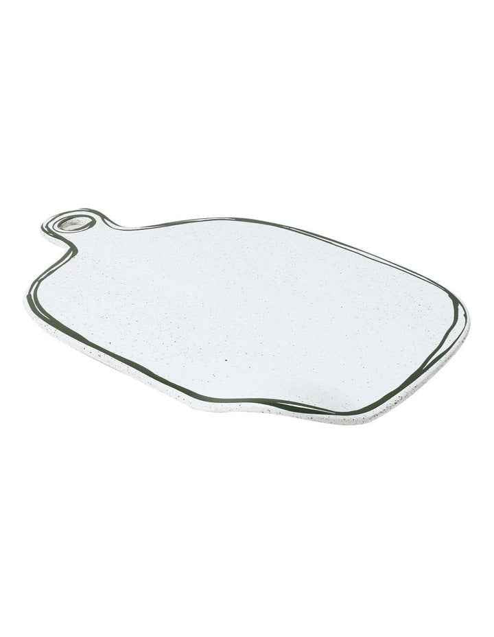 Mediterranean Story Cheeseboard in Olive Handbrush