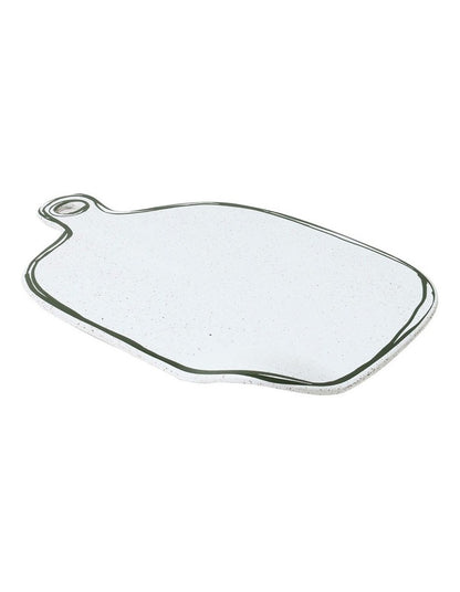 Mediterranean Story Cheeseboard in Olive Handbrush