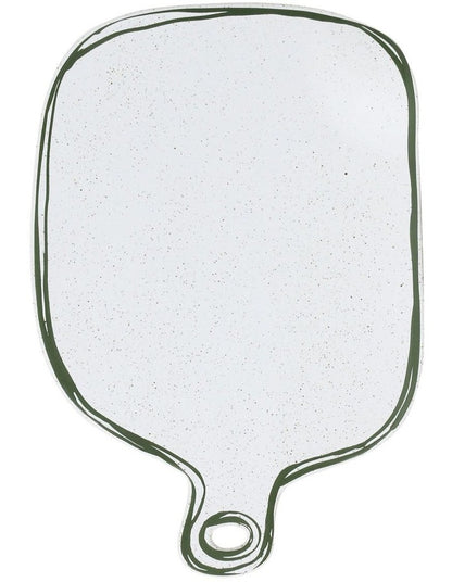 Mediterranean Story Cheeseboard in Olive Handbrush