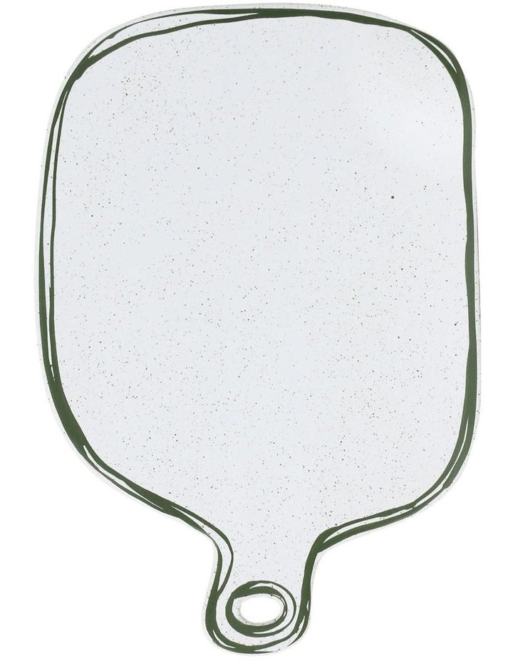 Mediterranean Story Cheeseboard in Olive Handbrush