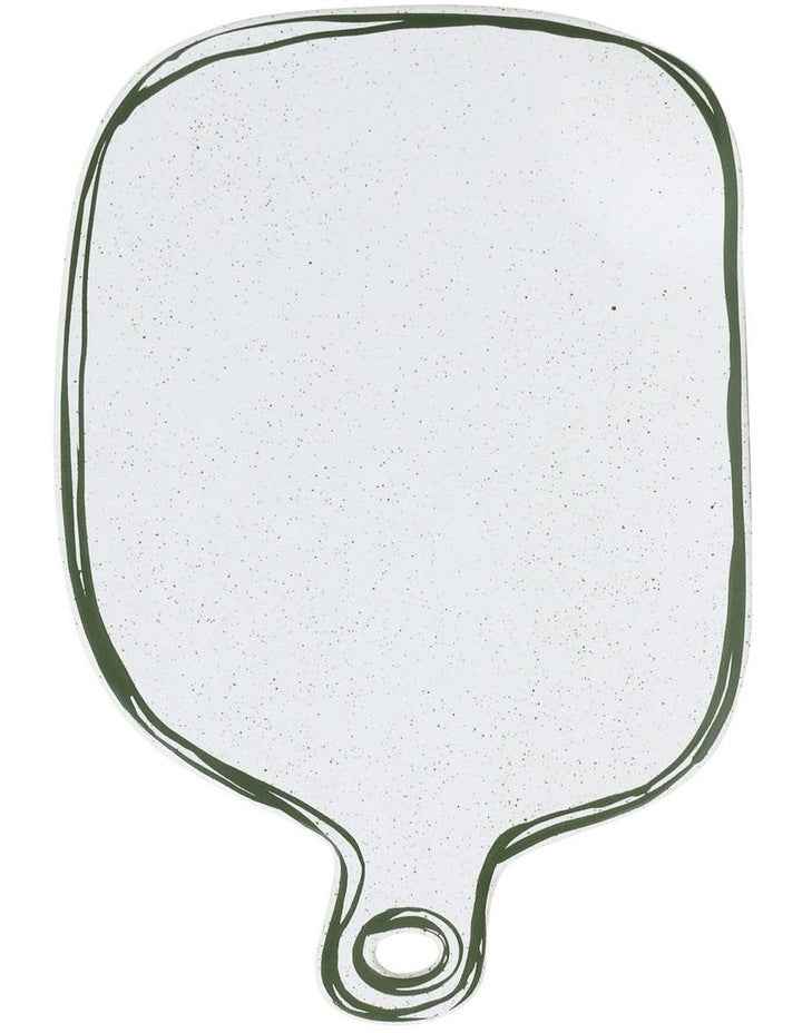 Mediterranean Story Cheeseboard in Olive Handbrush