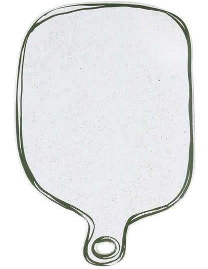 Mediterranean Story Cheeseboard in Olive Handbrush