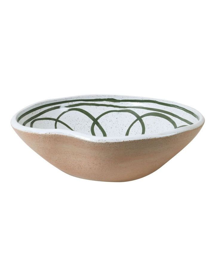 Mediterranean Story Salad Bowl in Olive