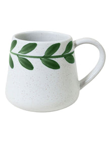 Mediterranean Party Wreath Hand Painted Mug in Sage