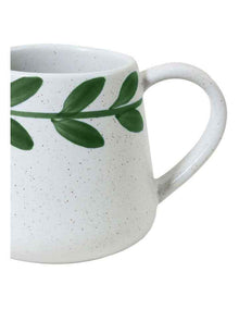 Mediterranean Party Wreath Hand Painted Mug in Sage