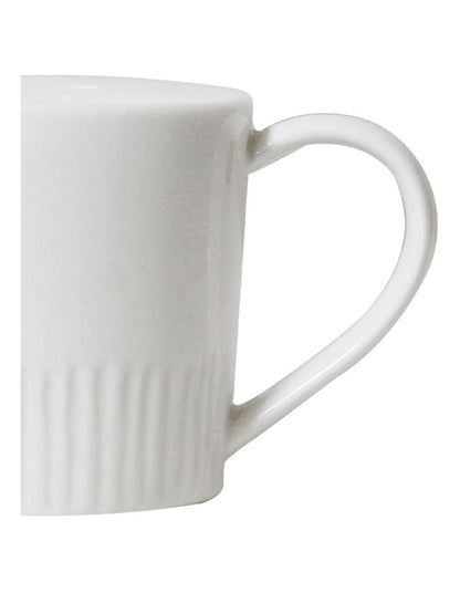 Carve Mug Set of 4 in White