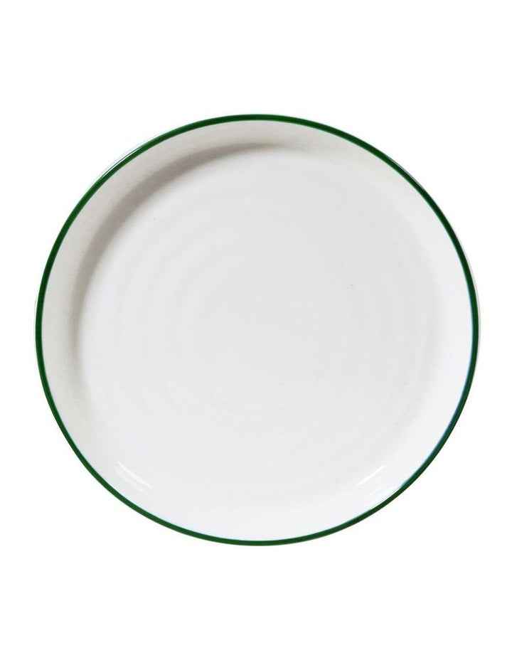 Hampton Dinner Set 12 Pieces in White/Green