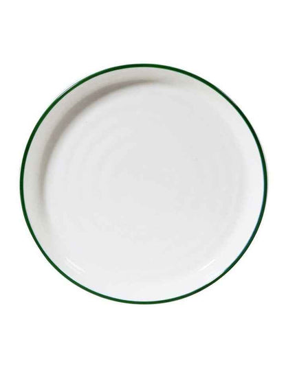 Hampton Dinner Set 12 Pieces in White/Green