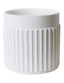 Lume Short Vase 16x16cm in White