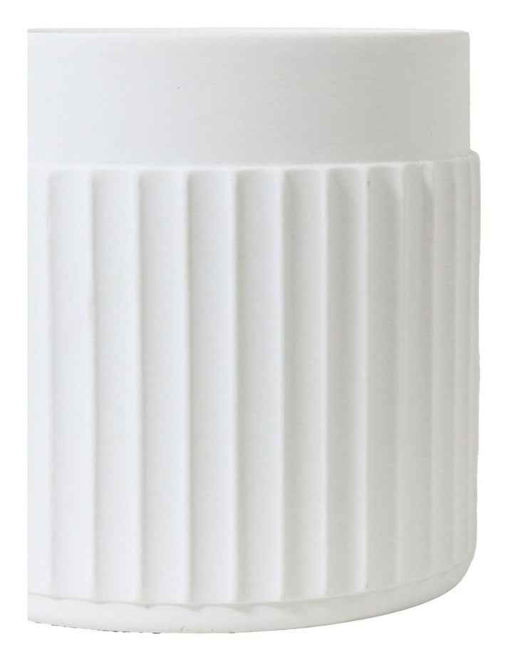 Lume Short Vase 16x16cm in White