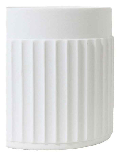 Lume Short Vase 16x16cm in White