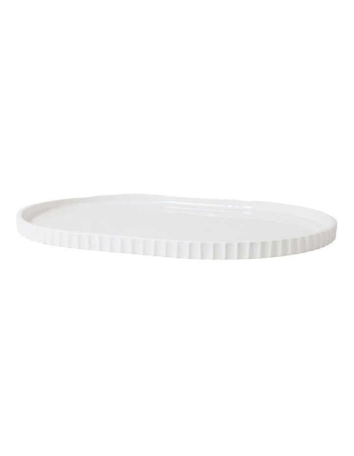 Lume Oval Tray in White