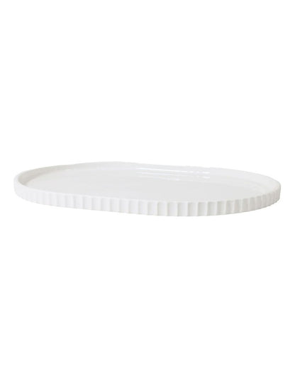 Lume Oval Tray in White
