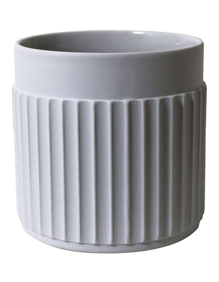 Lume Short Vase in Grey
