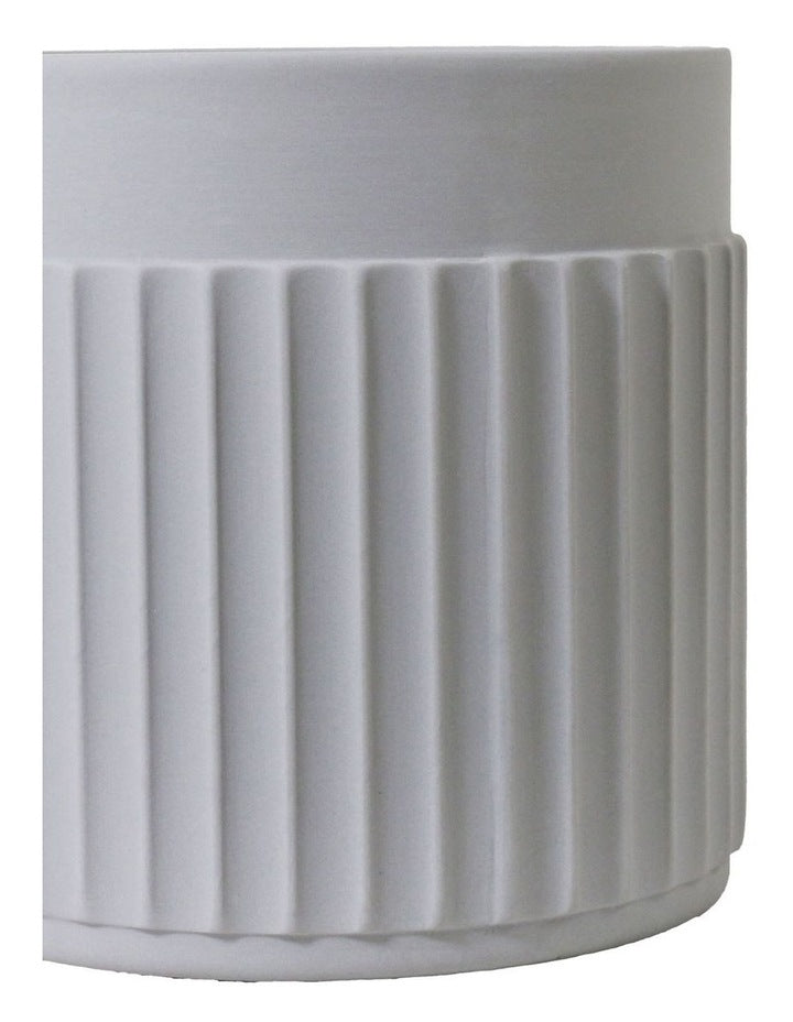 Lume Short Vase in Grey