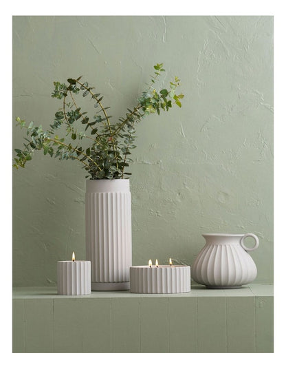 Lume Short Vase in Grey