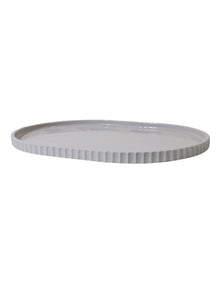 Lume Oval Tray in Grey