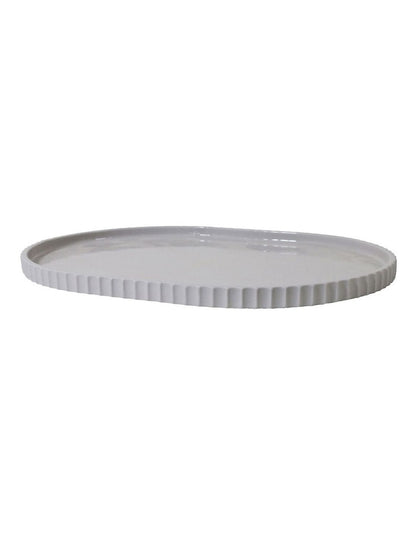 Lume Oval Tray in Grey