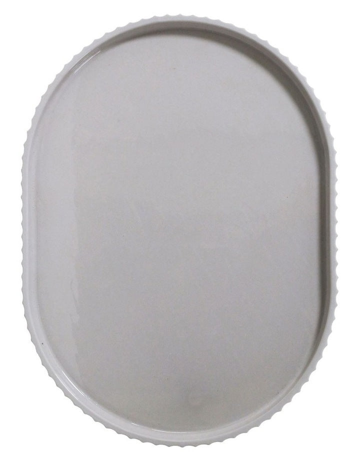 Lume Oval Tray in Grey
