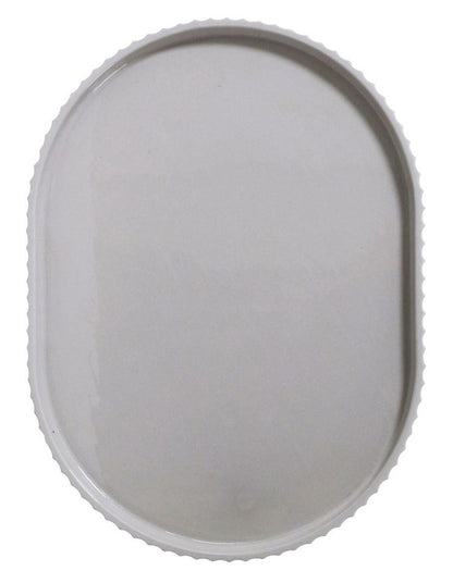 Lume Oval Tray in Grey