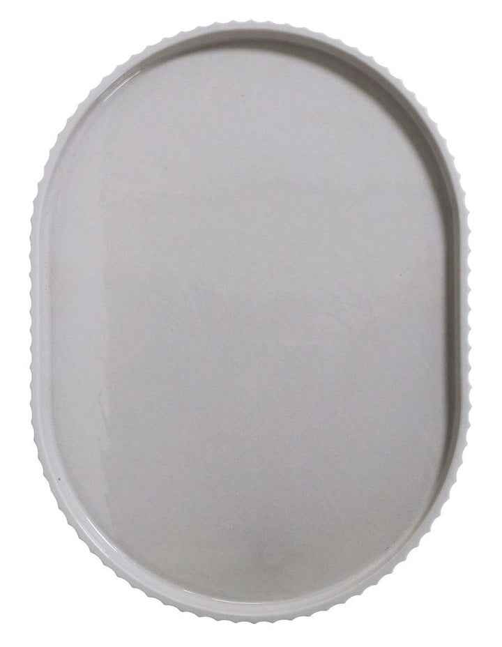 Lume Oval Tray in Grey