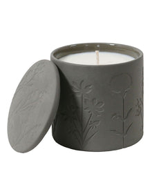 Wild Flowers Single Wicked Candle with Debossed Botanical